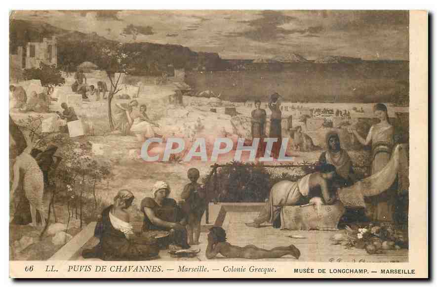CPA Puvis de Chavannes Marseille Colonie Grecque Musee de Longchamp Marseille 