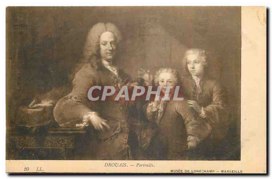 CPA Drouais Portaits Musee de Longchamp Marseille 