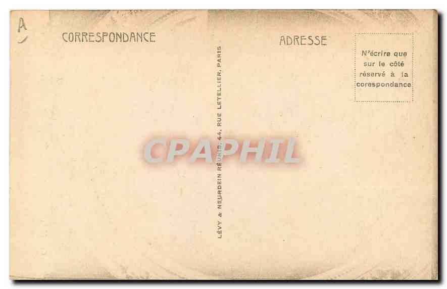 CPA Chaplin Charles Ecole Francaise Le Reve Musee de Longchamp Marseille  — Verso