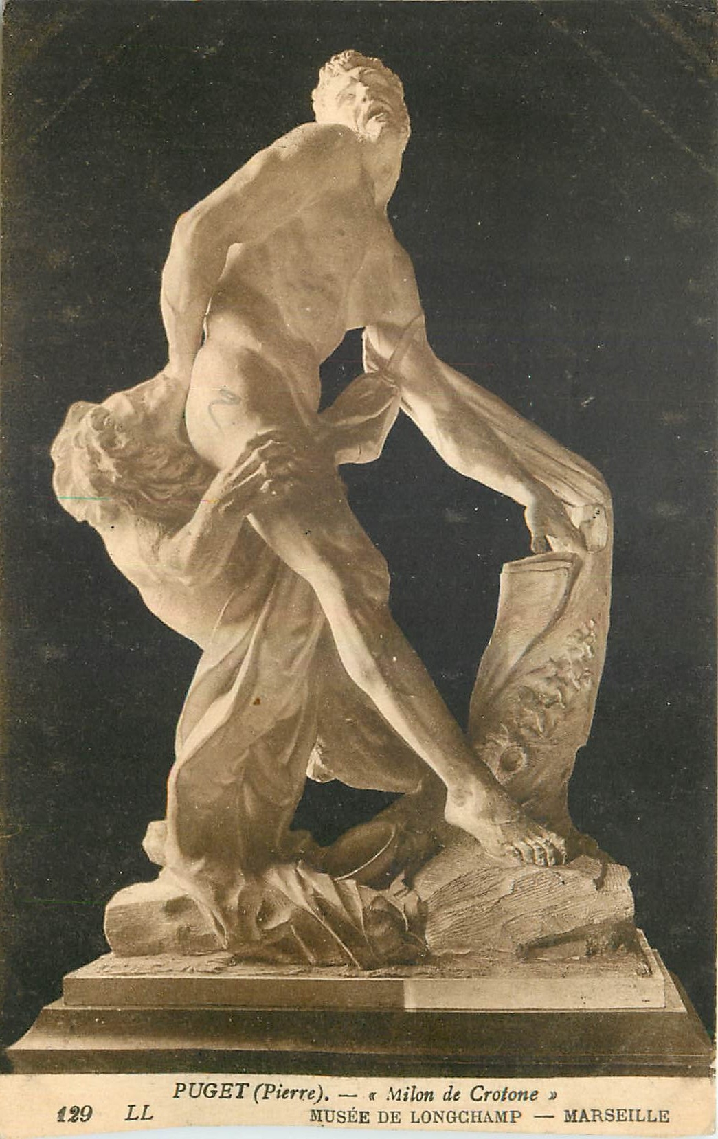 CPA Puget Pierre Milon de Crotone Musee de Longchamp Marseille 