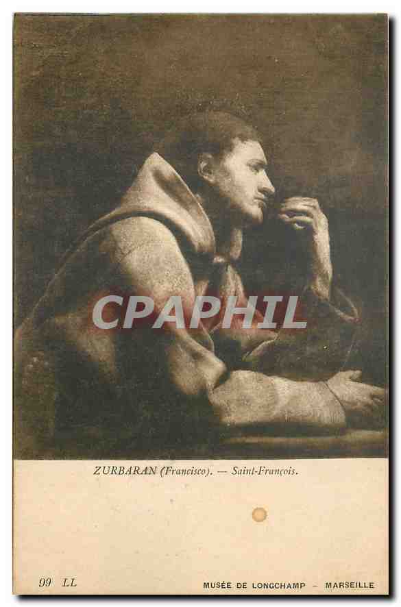 CPA Zurbaran Francisco Saint Francois Musee de Longchamp Marseille 