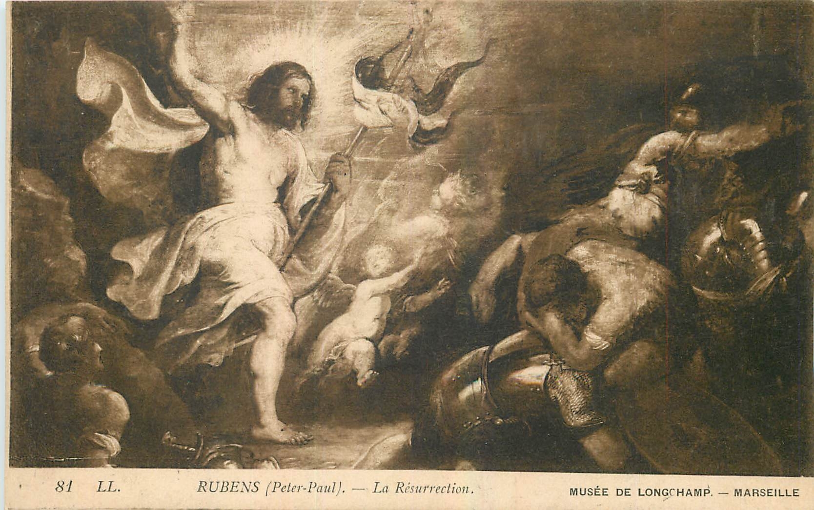 CPA Rubens Peter Paul La Resurrection Marseille Musee de Longchamp 