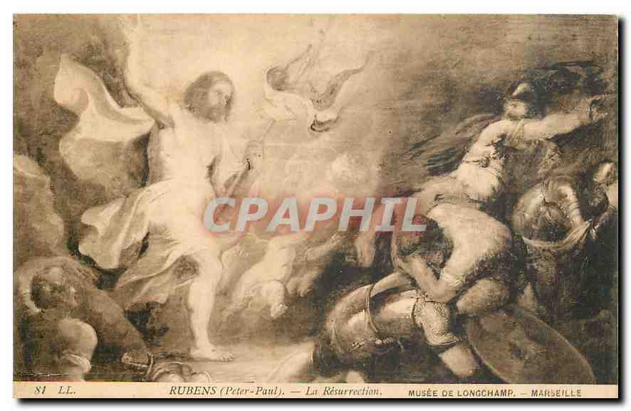 CPA Rubens Peter Paul La Resurrection Marseille Musee de Longchamp 