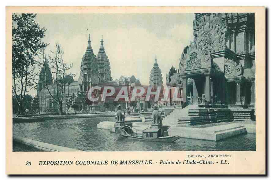 CPA Exposition Coloniale de Marseille Palais de l'Indo Chine 