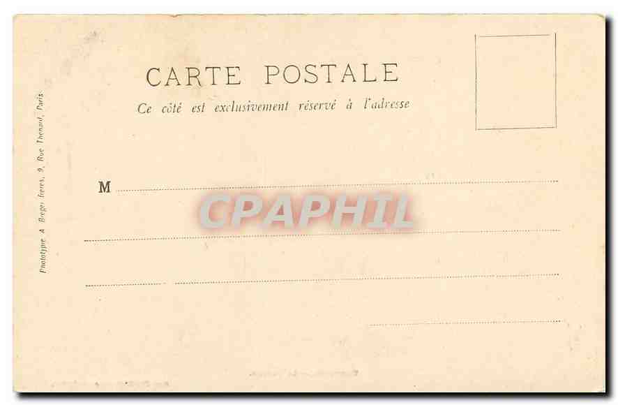 CPA Vincennes Le Donjon  — Verso