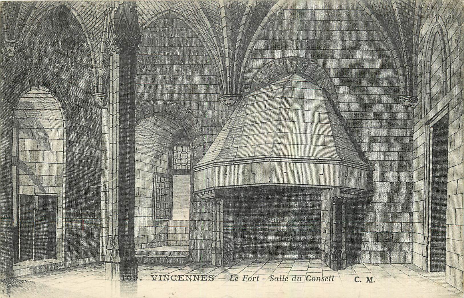 Vincennes — Das Fort — Sitzungssaal — C. M.