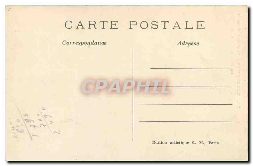 CPA Vincennes Le chemin de ronde du Donjon  — Rückseite