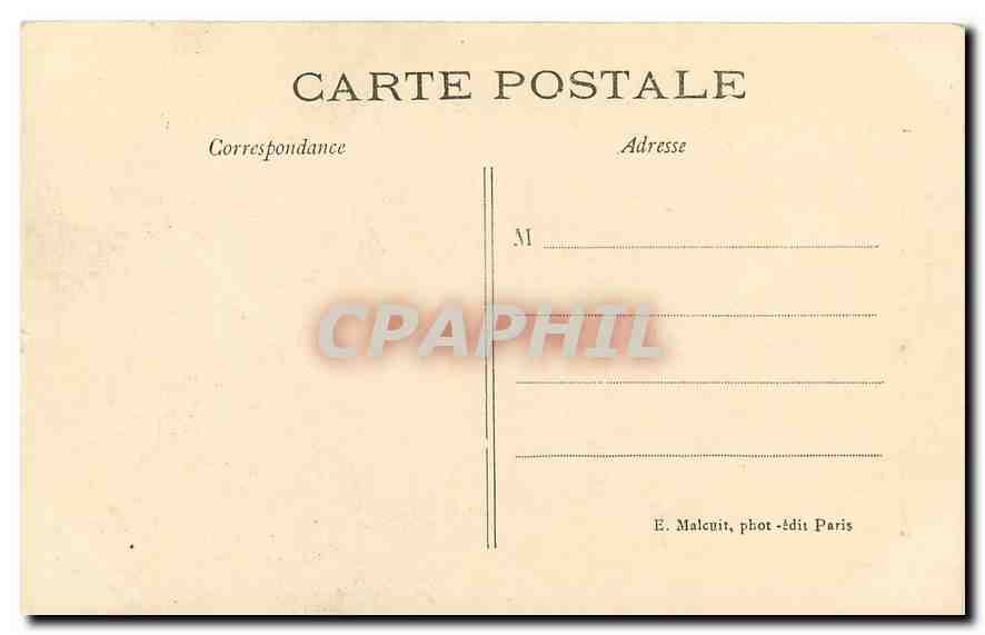 CPA Vincennes Le Fort Porte Principale Vue de l'Interieur  — Rückseite