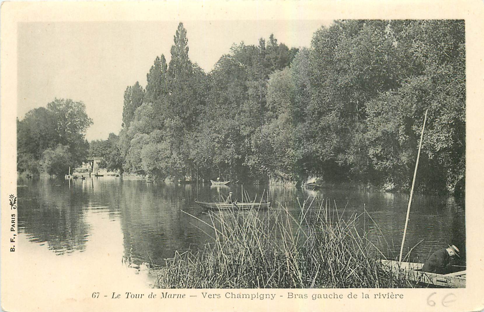 CPA Le Tour du Marne Vers Champigny Bras gauche de la riviere 
