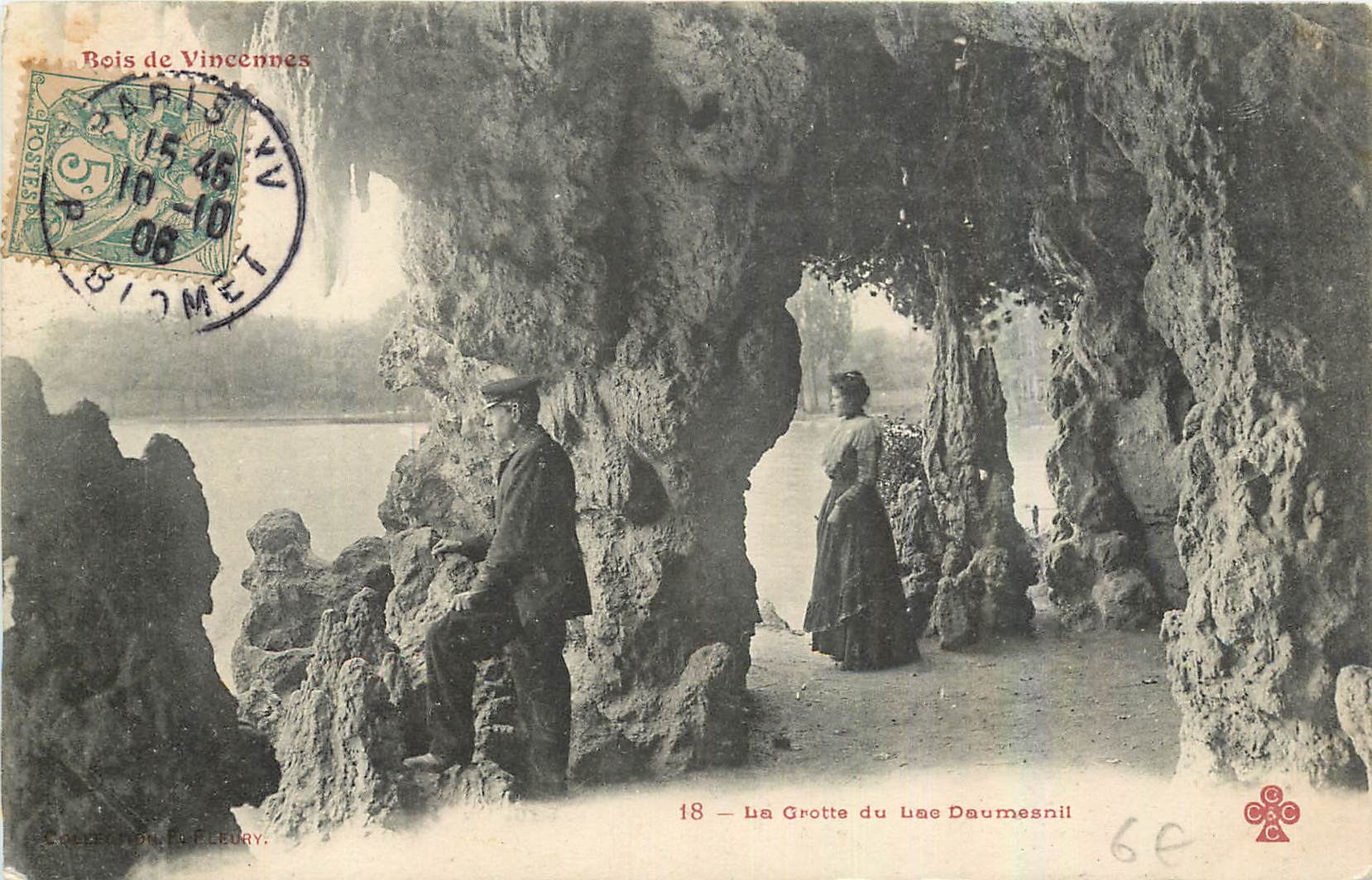 CPA La Grotte du Lac Daumesnil Bois de Vincennes