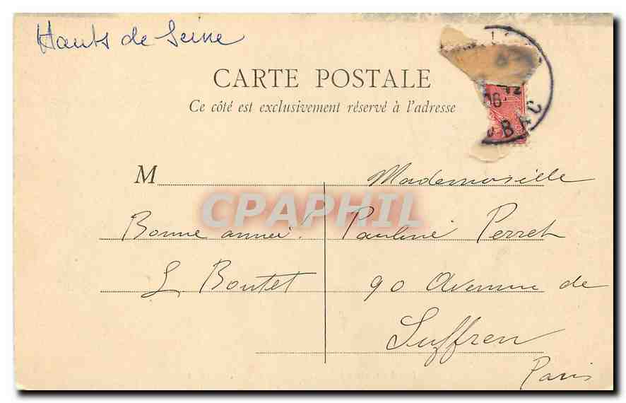 CPA Rueil S et O L'Etang de saint Cucuphat  — Rückseite