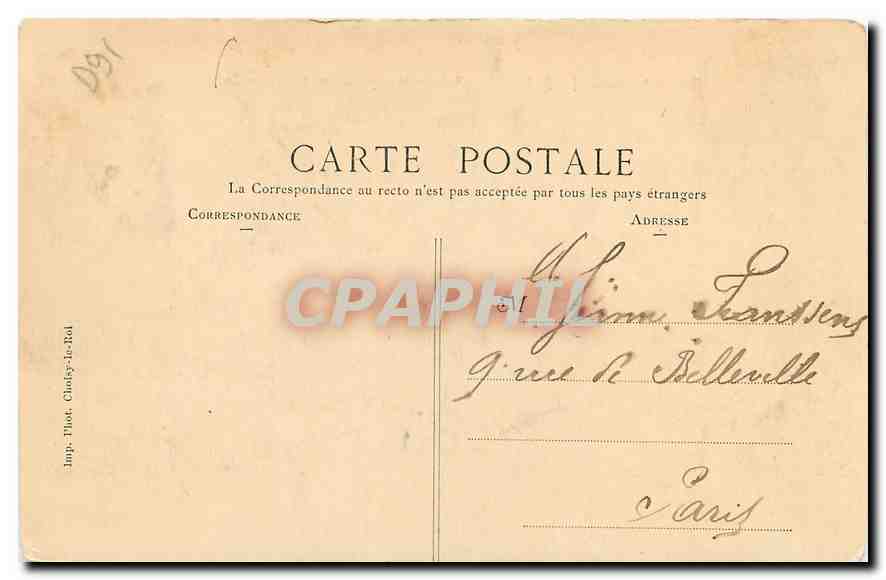 CPA Athis Mons La Valle de la Seine Vue prise des hauteurs de Mons  — Rückseite