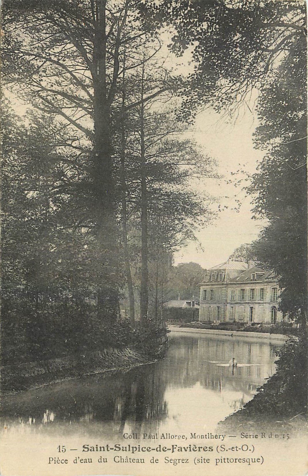CPA Saint Sulpice se Faviers S et O Piece d'eau du Chateau de Segrez 