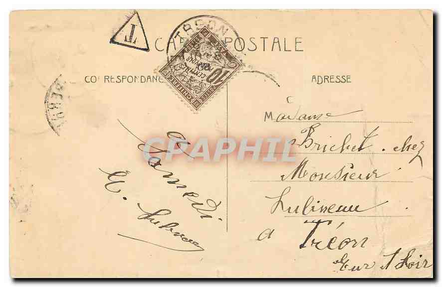 CPA De Levallois Recevez ces Fleurs  — Verso