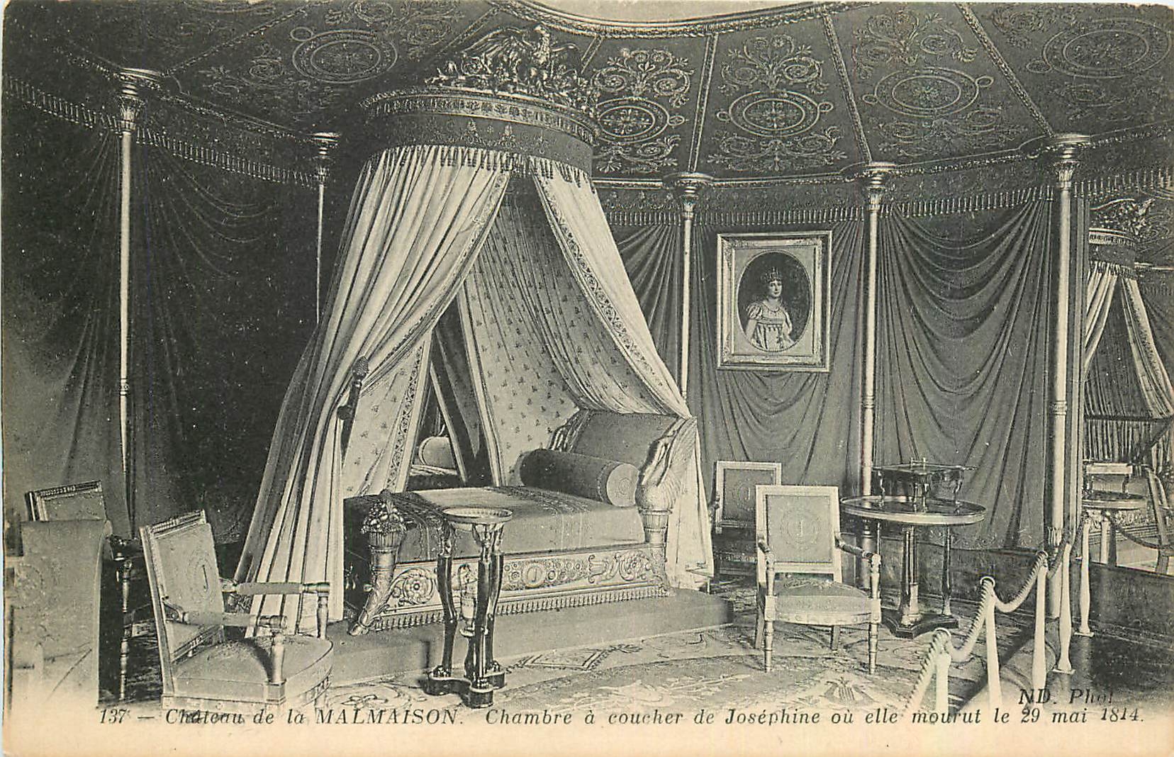 CPA Chateau de la Malmaison Chombre a coucher de Josephine 