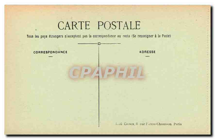 CPA Malmaison La Chambre de Josephine  — Verso