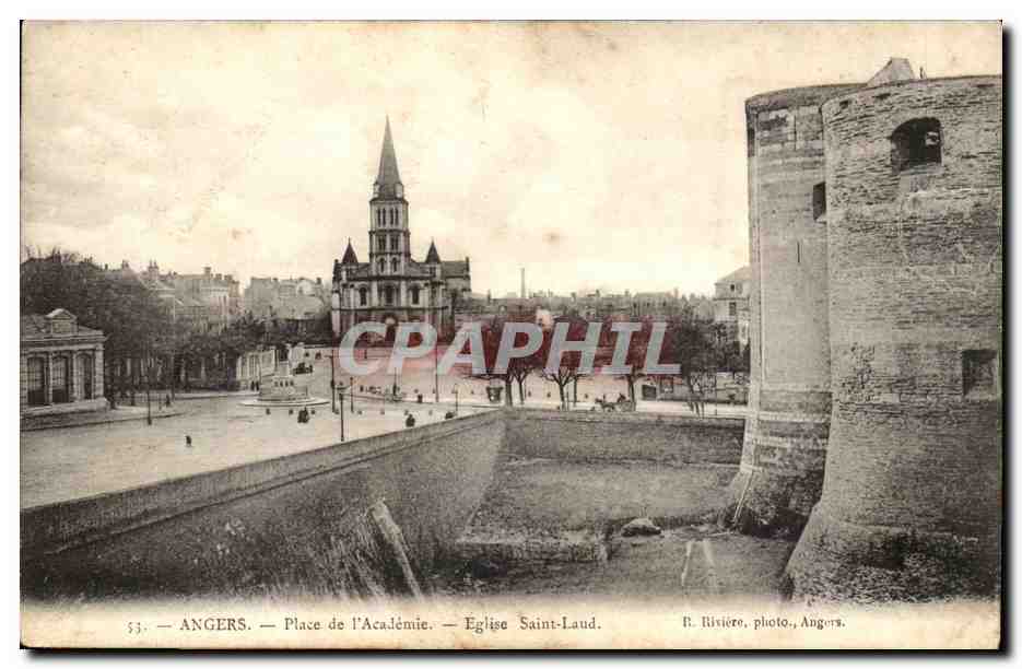 Angers CPA Place de l'academie Eglise Saint Laud