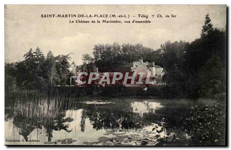 St Martin de la Place CPA le chateau de la Martiniere vue d'ensemble