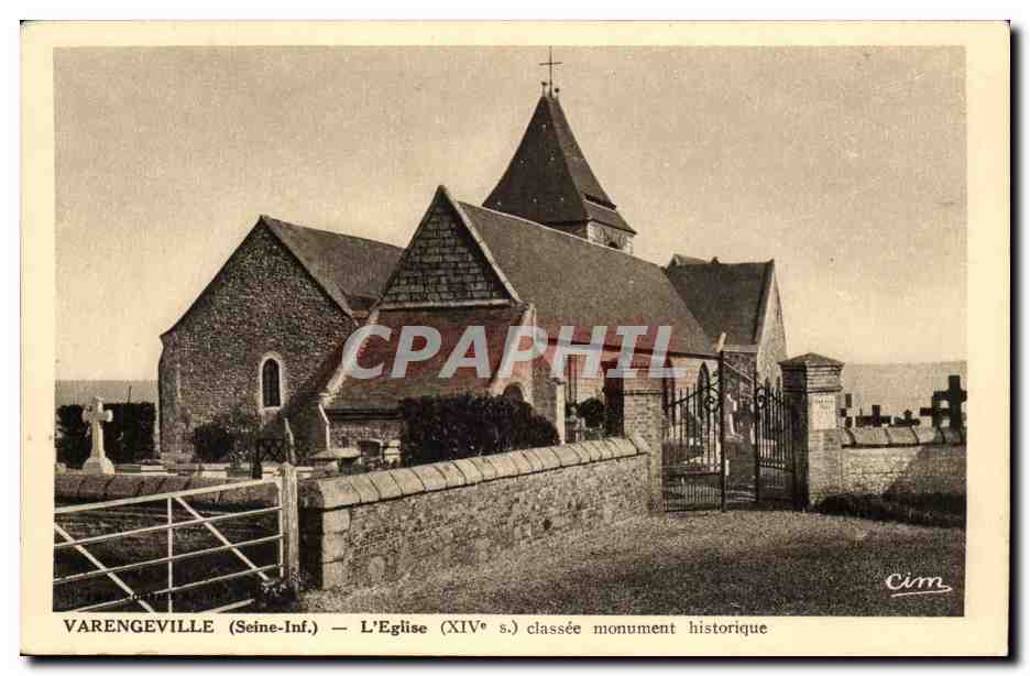 Varengeville CPA L'eglise (14eme) classee monument historique
