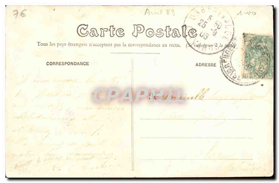 Varengeville CPA environs de Dieppe Manoir d'Ango — Rückseite