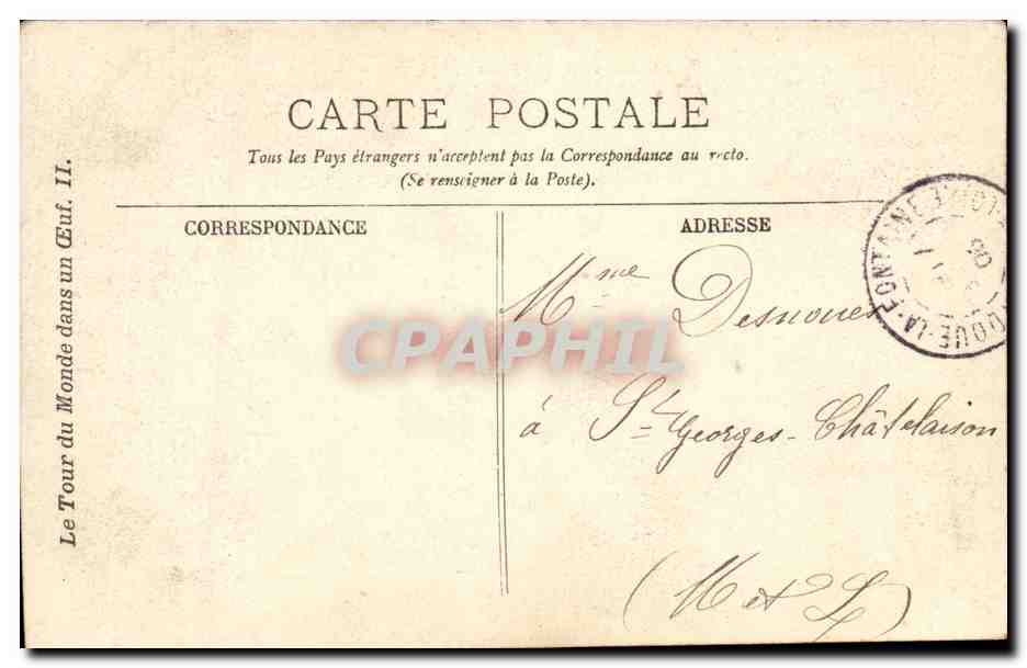 Fantaisie CPA Zut je rentre enfant oeuf — Rückseite