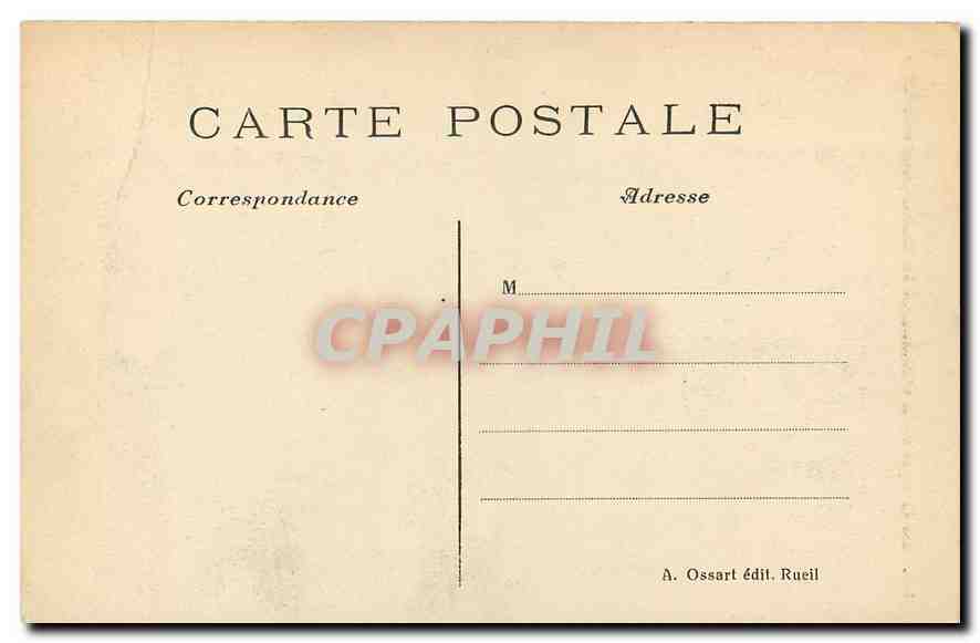 CPA La Chapelle du Chateau de la Malmaison Rueil  — Rückseite