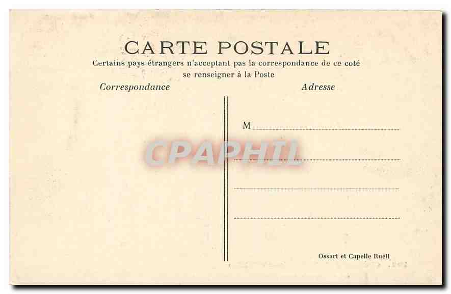 CPA Chateau de la Malmaison Rueil Le salon de reception  — Rückseite