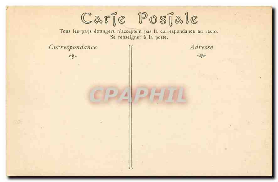 CPA Chateau de la Malmaison Bibliotheque de l'Empereur  — Rückseite