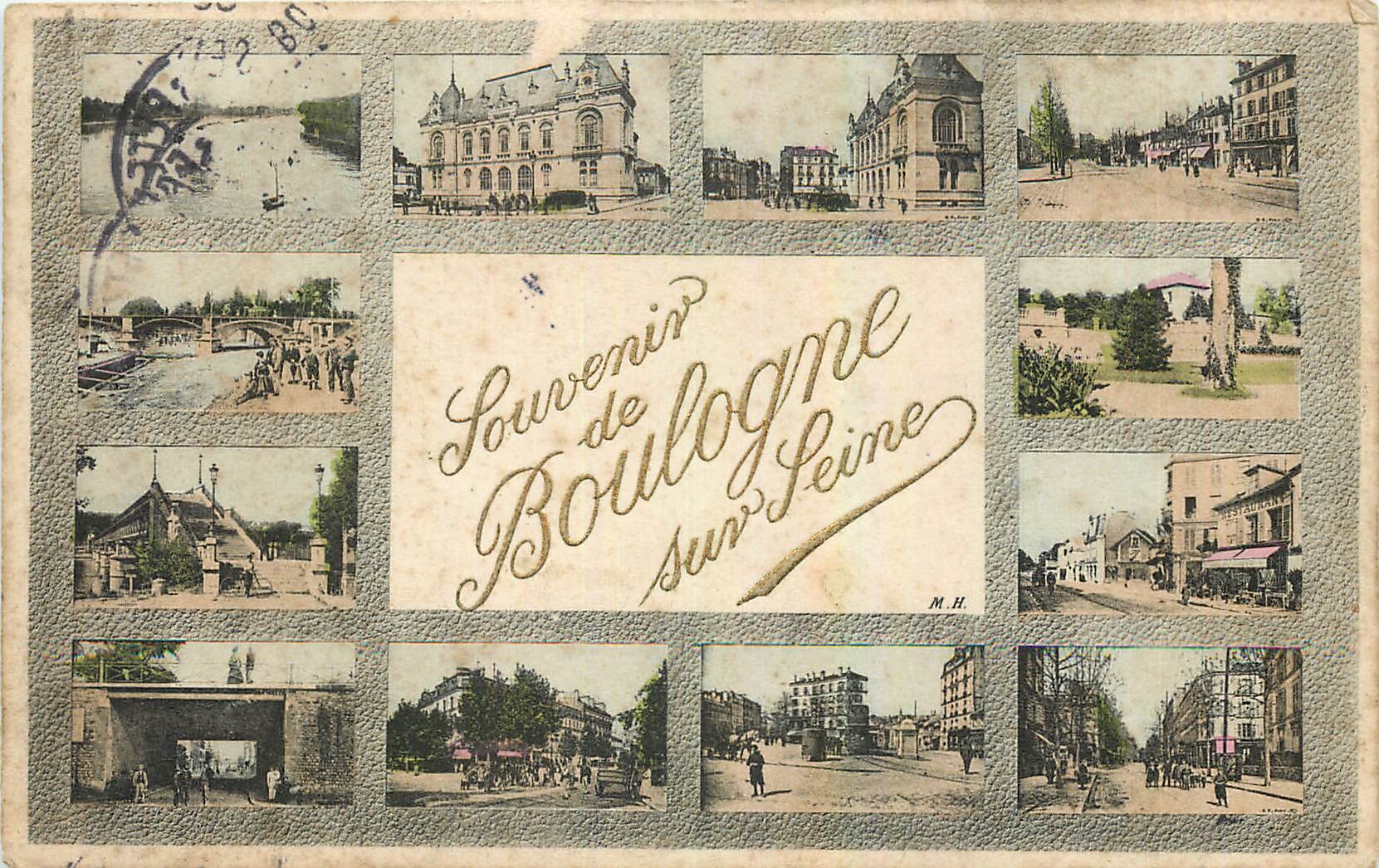CPA Souvenir de Boulogne sur Seine 