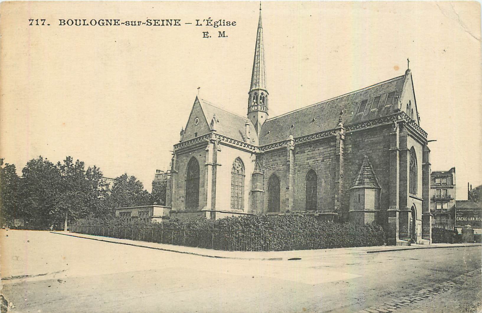 CPA Boulogne sur Seine L'Eglise 