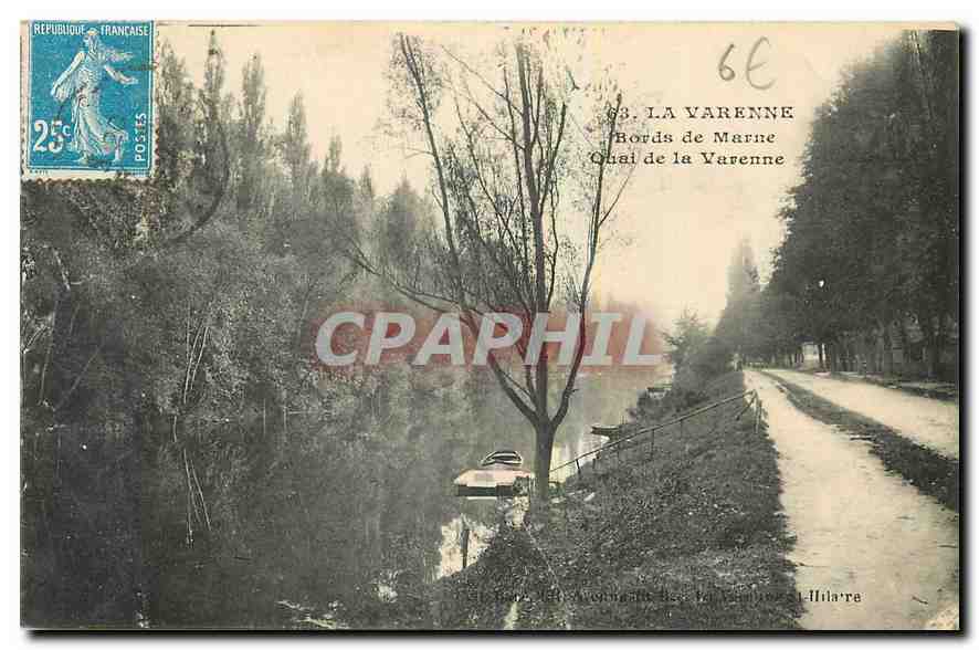 CPA La Varenne Bords de Marne Quai de la Varenne 