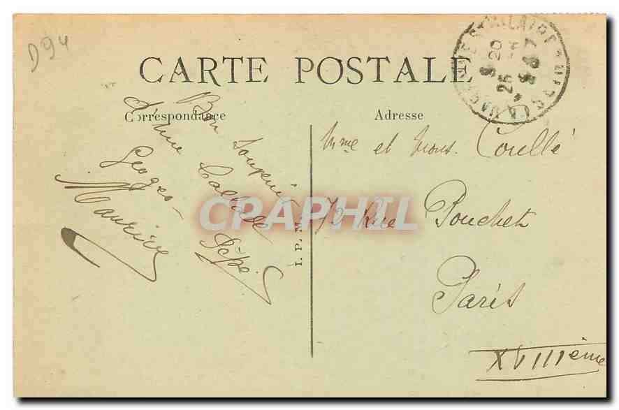 CPA La Varenne Bords de Marne Quai de la Varenne  — Back