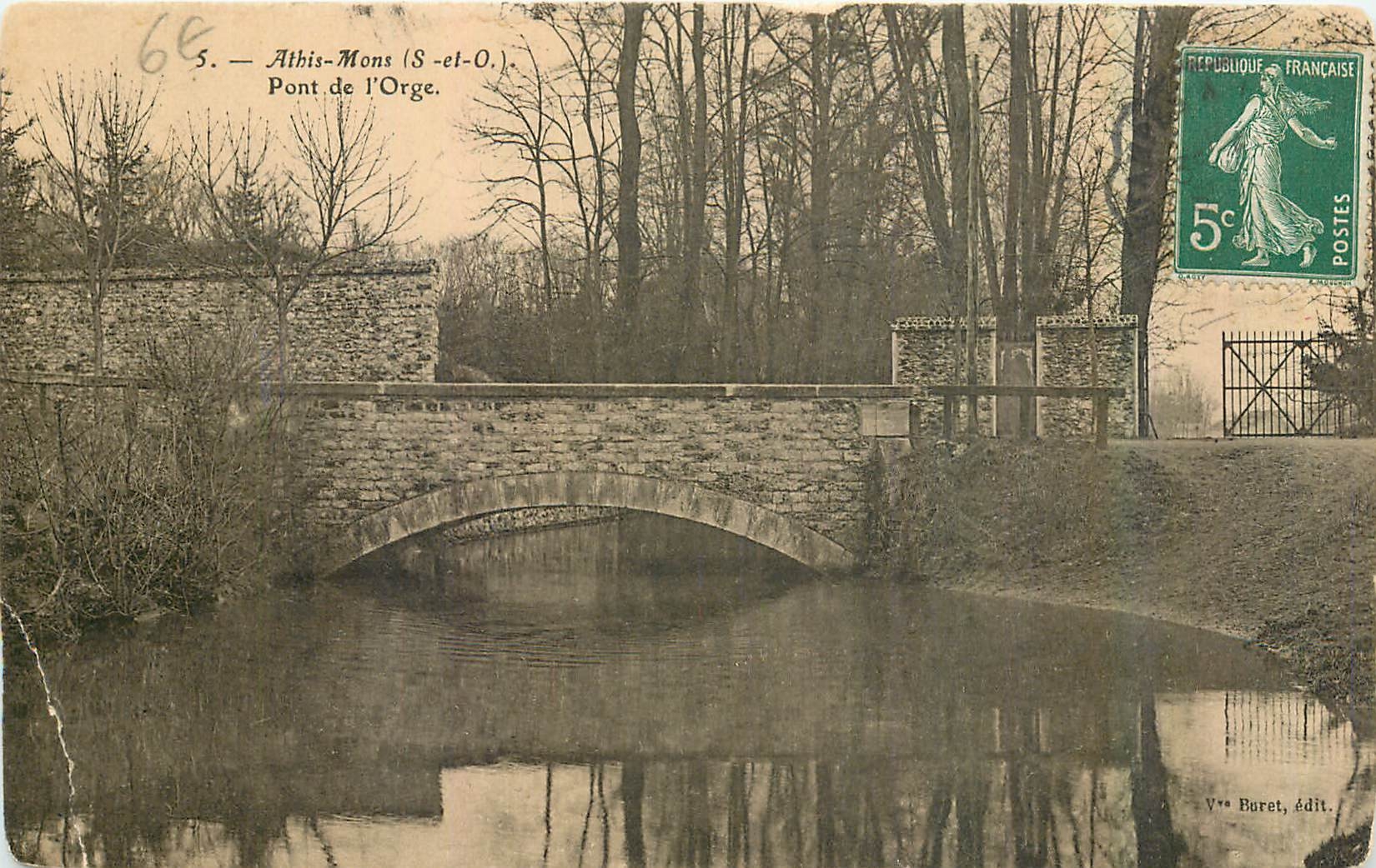 CPA Athis Mons S et O Pont de l'Orge 