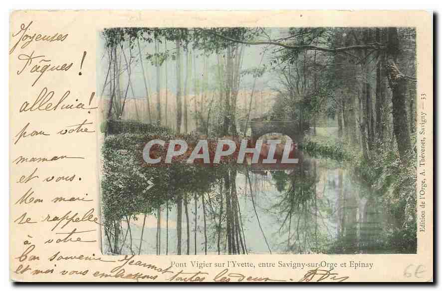 CPA Pont Vigier sur l'Yvette entre Savigny sur Orge et Epinay 