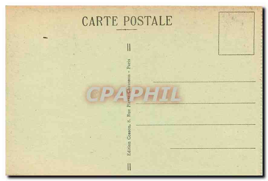 CPA Malmaison La Chambre de Josephine  — Verso