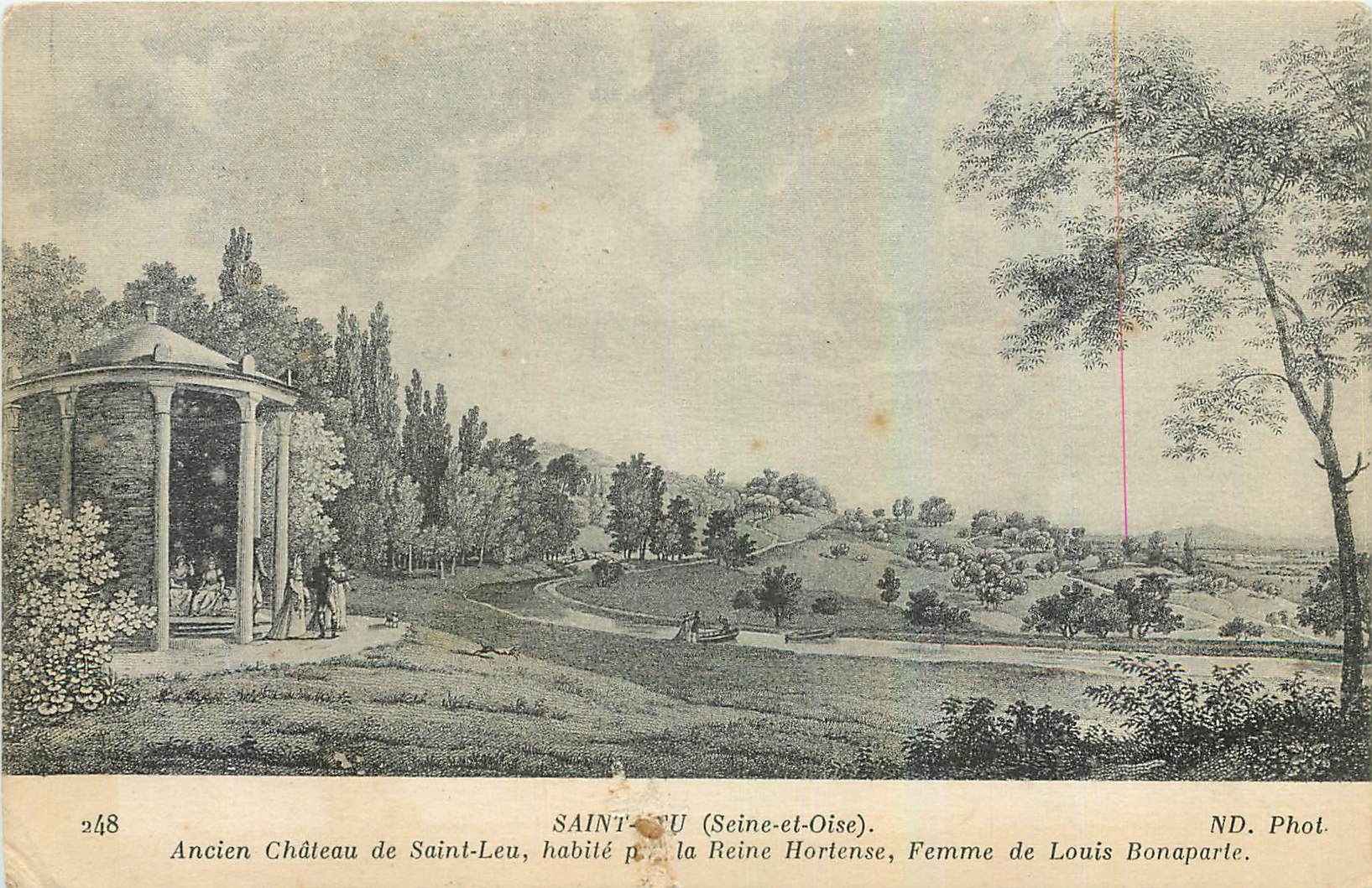 CPA Saint Leu Seine et Oise Ancien Chateau de Saint Leu habite par la reine Horense femme de Louis B