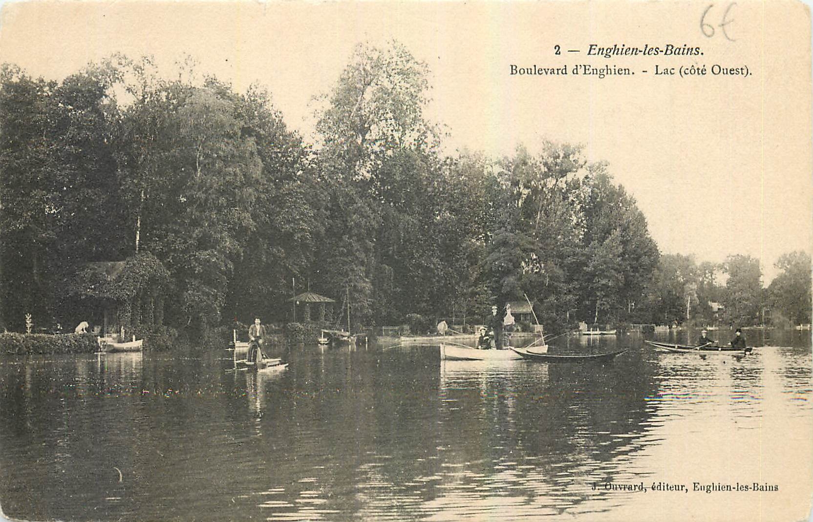 Enghien-les-Bains — Lac Ouest (Boulevard d'Enghien) — J. Ouvrard, éditeur, Enghien-les-Bains