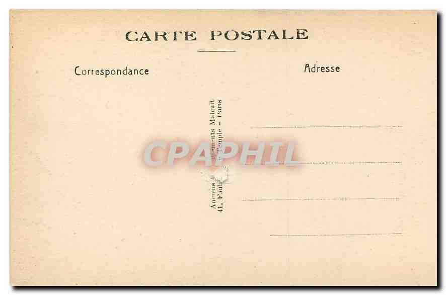 CPA Vincennes Le Donjon Vue generale  — Rückseite