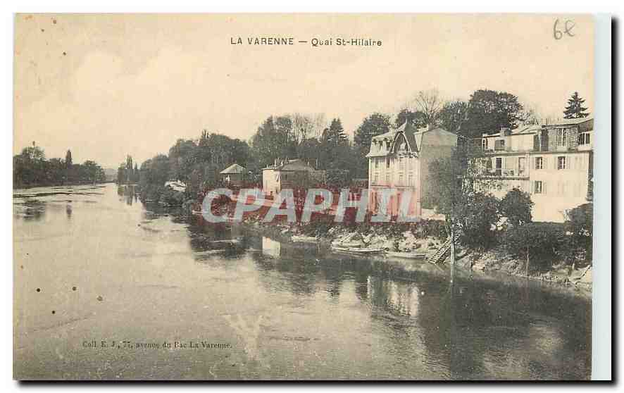 CPA La Varenne Quai St Hilaire 