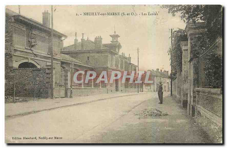 CPA Neuilly sur Marne S et O Les Ecoles 