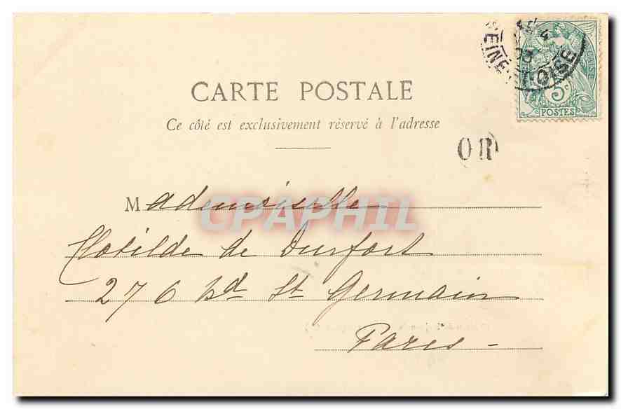 CPA Chateau de St Jean de Beauregard S et O  — Rückseite
