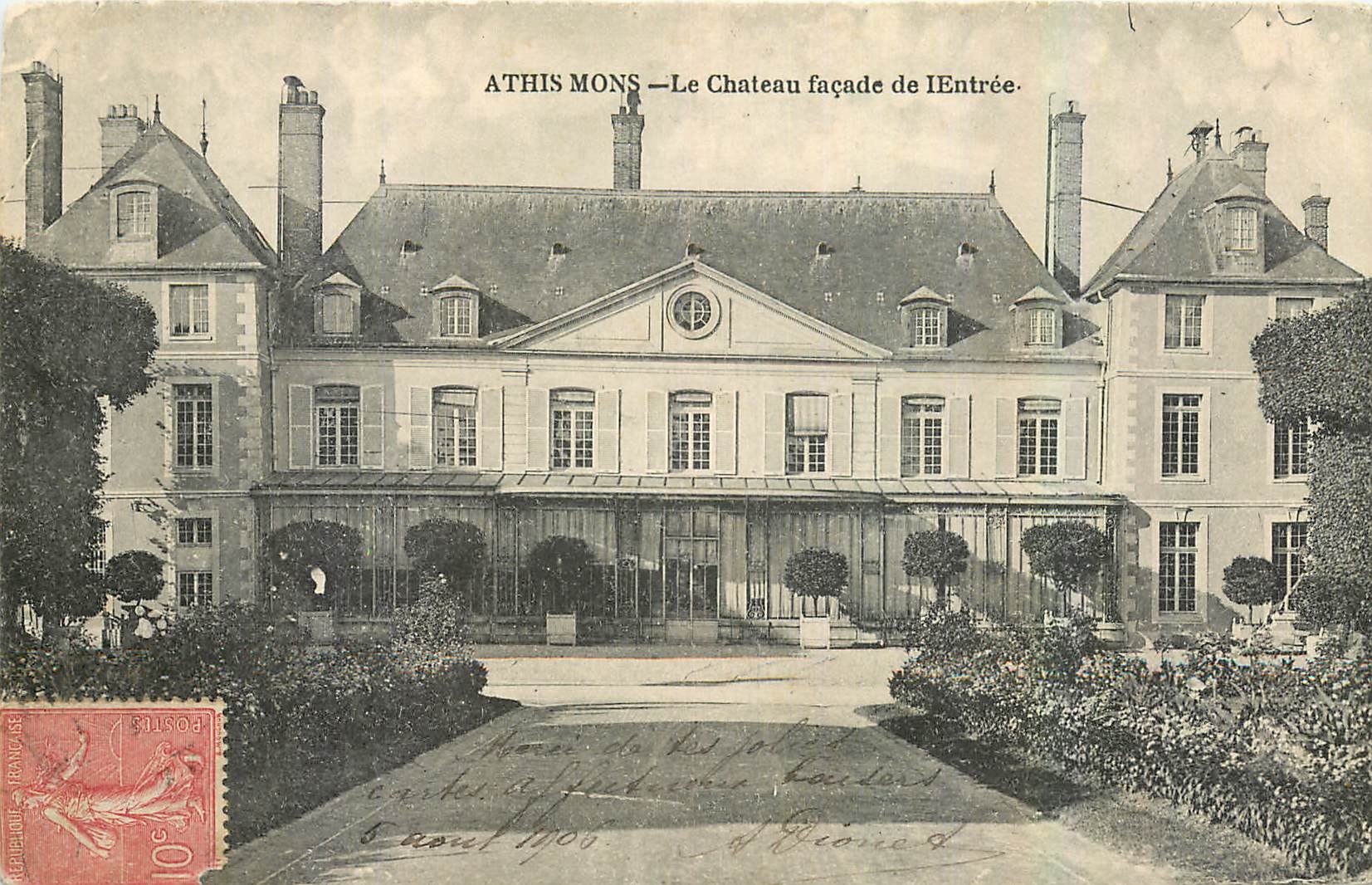 CPA Athis Mons Le Chateau facade de l'Entree 