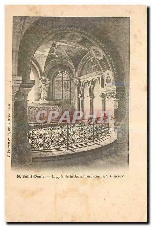 CPA Saint Denis Crypte de la Basilique Chapelle funebre 