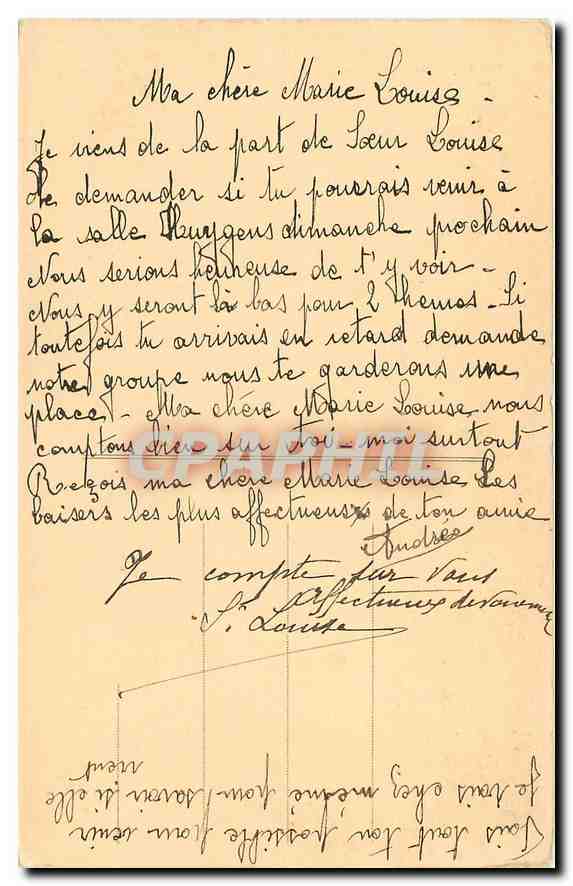 CPA Tombeau de Mlle Berthe de la Doucette Comtesse de Mun en l'eglise Saint Germain l'Auxerrois de D — Rückseite