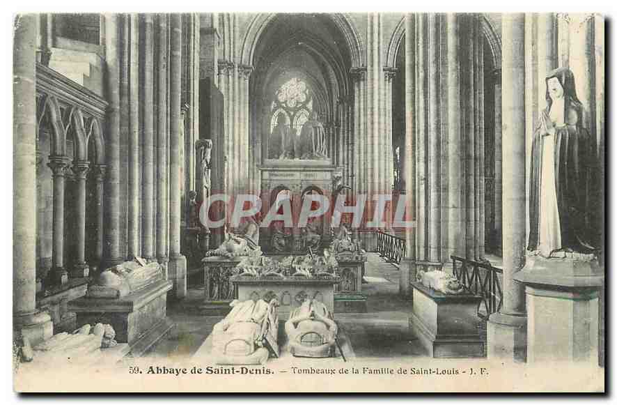 Abbaye de Saint-Denis — Grabmale der Familie Saint-Louis — J. F.