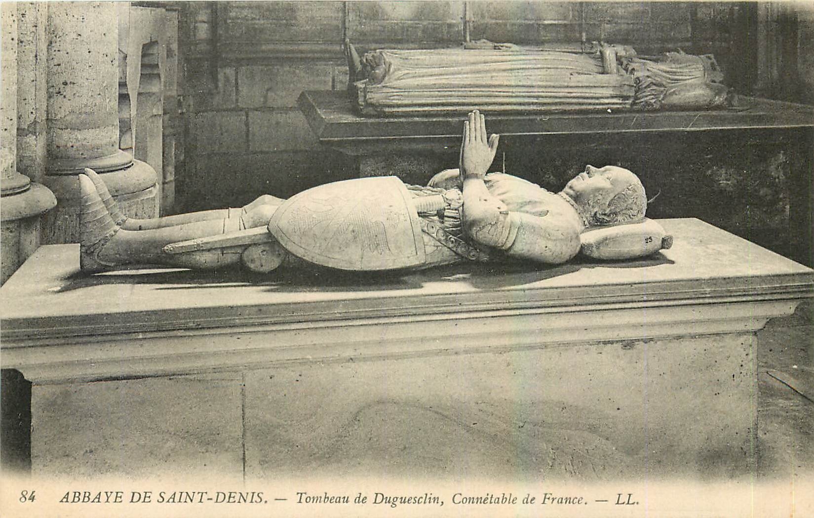 CPA Abbaye de Saint Denis Tombeau de Duguesclin Connetable de France 