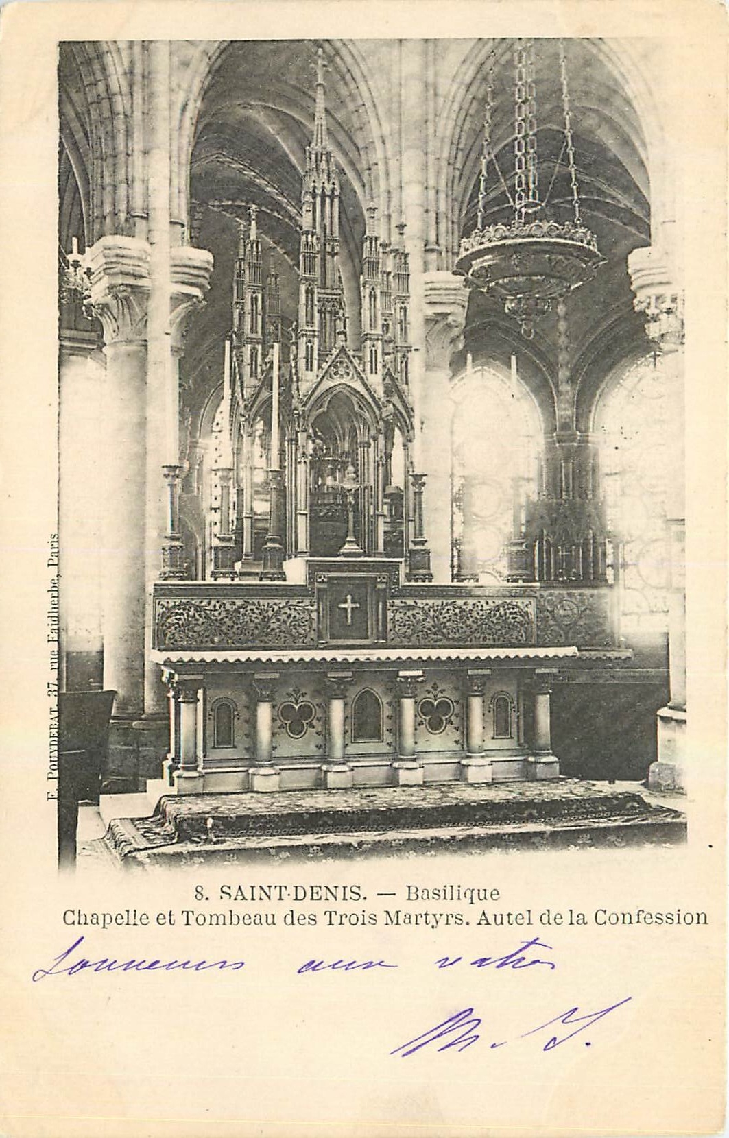 CPA Saint Denis Basilique Chapelle et Tombeau des Trois Martyrs Autel de la Confession 