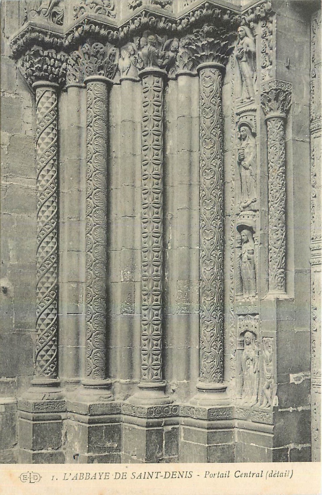 Das Kloster Saint-Denis - Zentralportal (Detail)
