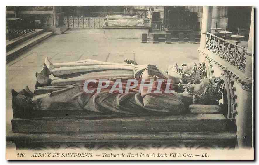 Abbaye de Saint-Denis — Tombeau de Henri Ier et de Louis VII le Gros — LL. n° 120