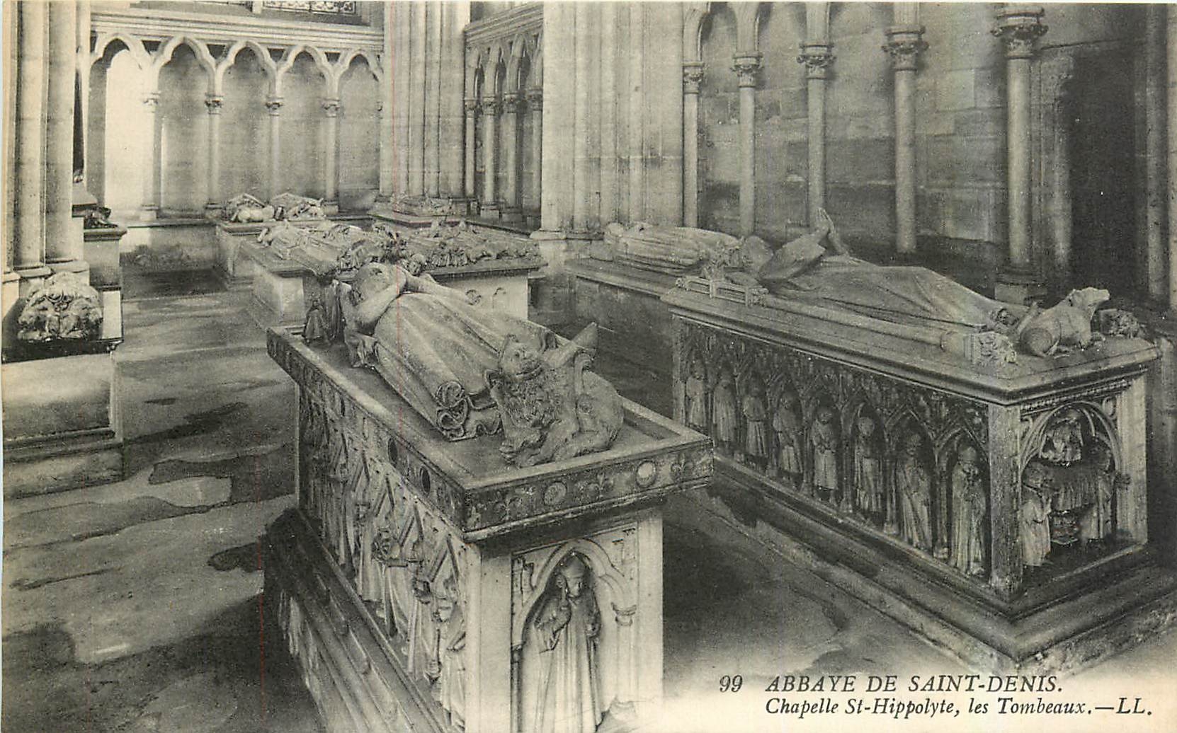 CPA Abbaye de Saint denis Chapelle St Hippolyte les Tombeaux 